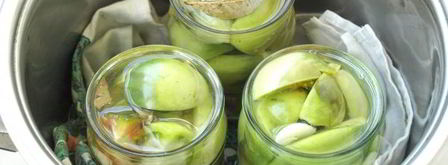 маринованные зеленые помидоры на зиму. Шаг 7