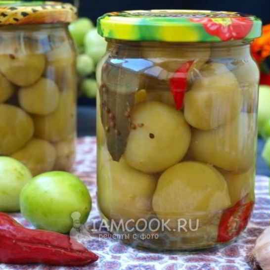 Рецепт маринованных зеленых помидоров пальчики оближешь