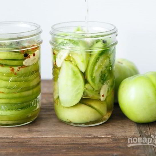 Рецепт маринованных зеленых помидоров