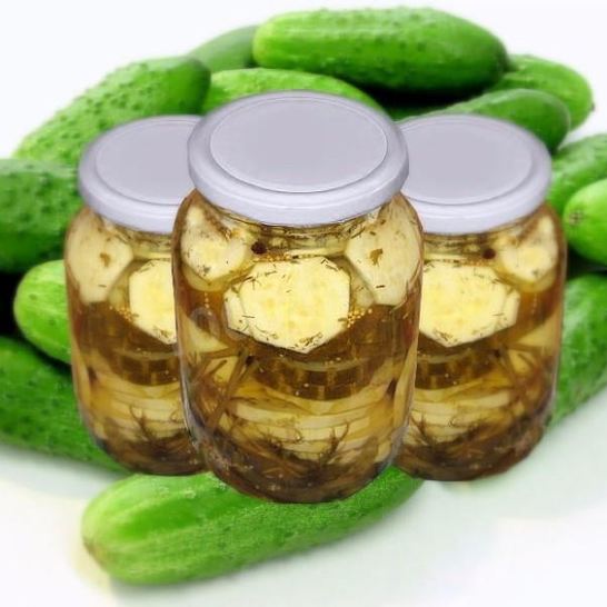 Рецепт огурцов маринованных с кабачками на зиму