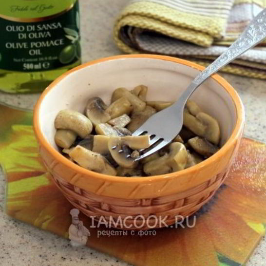 Рецепт шампиньонов, маринованных в лимонном соке и коньяке