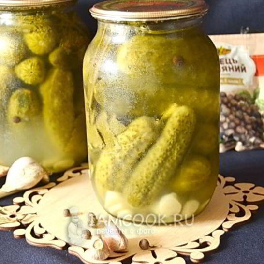 Рецепт огурцов на зиму в литровых банках