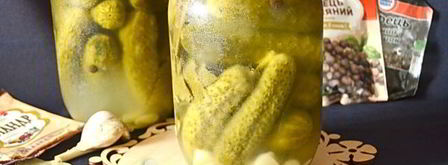 огурцы на зиму в литровых банках. Шаг 10