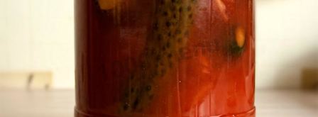 огурцы в томатном соке на зиму. Шаг 8