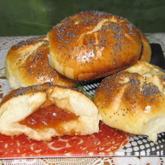 Рецепт булочек с повидлом