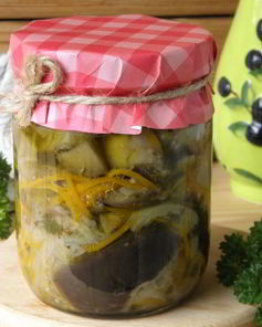 Синенькие с морковкой по-корейски на зиму