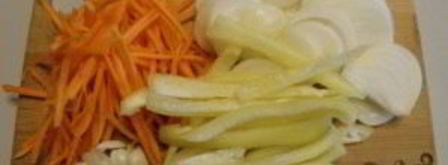 синенькие с морковкой по-корейски на зиму. Шаг 3