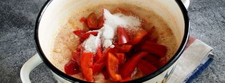 сладкий перец в помидорах без масла на зиму. Шаг 11