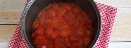 сок томатный в мультиварке на зиму. Шаг 5