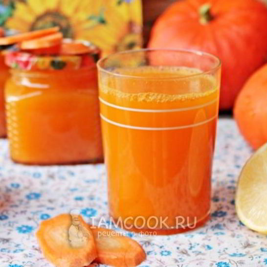Рецепт сока тыквенно-морковный на зиму