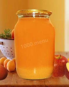 Сок яблочный на зиму с абрикосами