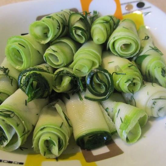 Рецепт быстрых малосольных кабачков