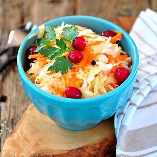 Рецепт капусты горячим рассолом с уксусом