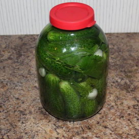 Рецепт малосольных огурчиков горячим способом