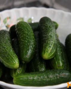 Малосольные огурцы на минеральной воде