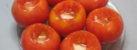 малосольные помидоры с чесноком. Шаг 2