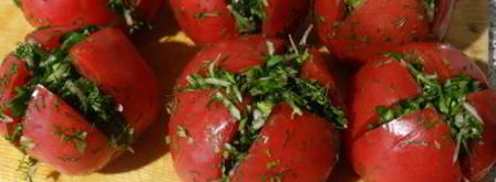 малосольные помидоры с зеленью. Шаг 6