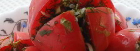 малосольные помидоры с зеленью. Шаг 9