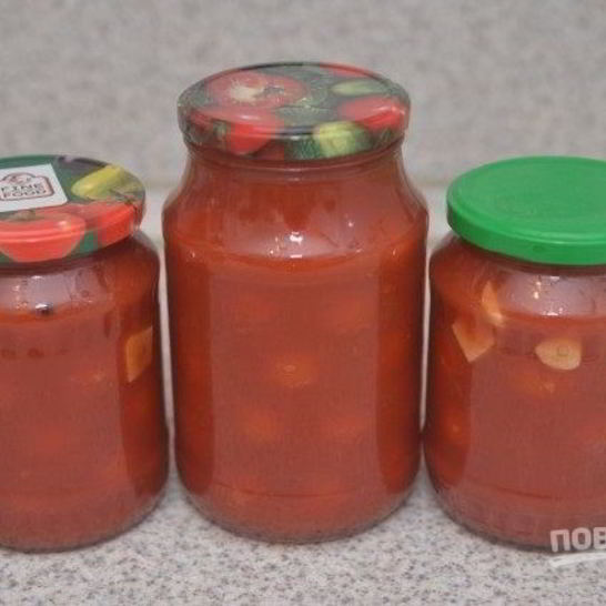 Рецепт помидоров в собственном соку с чесноком