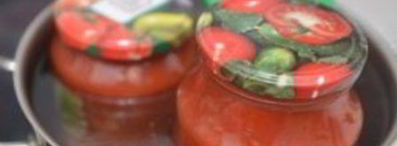 помидоры в собственном соку с чесноком. Шаг 5