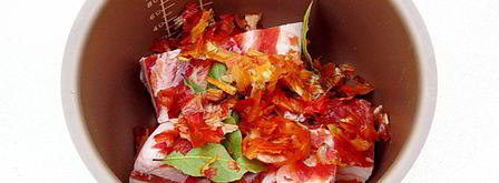 сало в луковой шелухе в мультиварке. Шаг 5