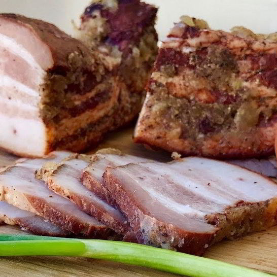 Рецепт сала в луковой шелухе