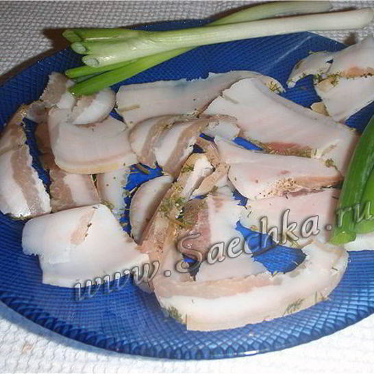 Рецепт соленого сала