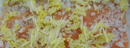 свекольный гравлакс — малосольный лосось. Шаг 3