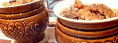 сушеные грибы в горшочках. Шаг 5