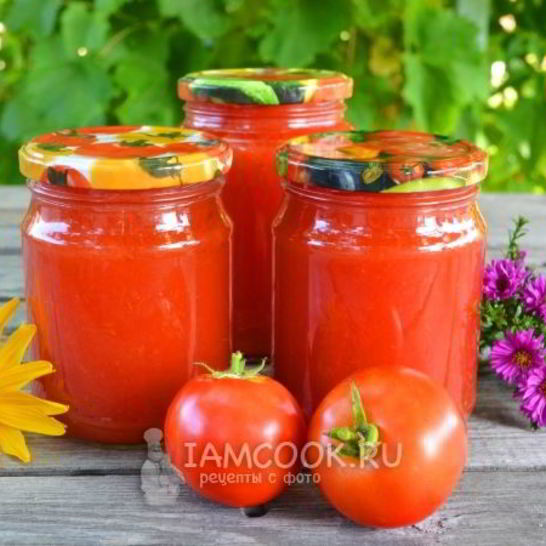 Рецепт томатного сока через мясорубку на зиму
