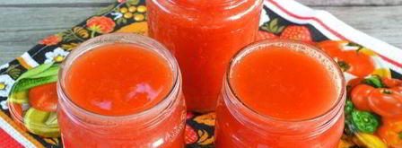 томатный сок через мясорубку на зиму. Шаг 12