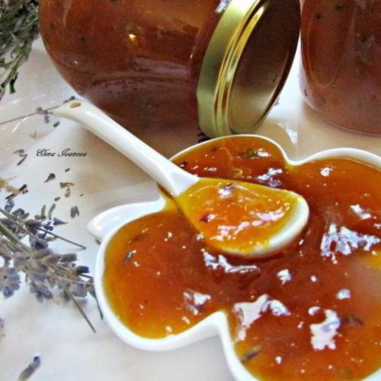 Рецепт абрикосового конфитюра с лавандой