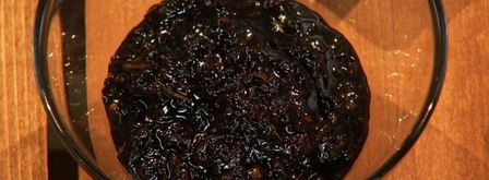 арбуз с козьим сыром и луковым вареньем. Шаг 5