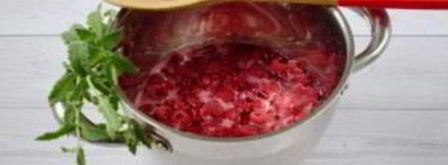 малиновое варенье с мятой. Шаг 2