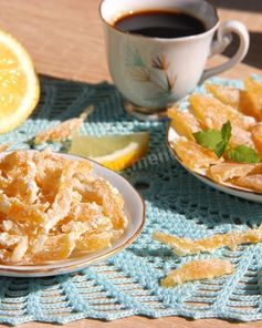 Цукаты из лимонной кожуры