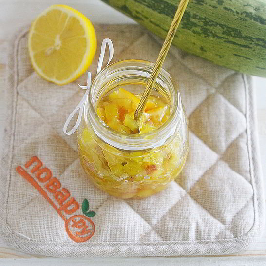 Рецепт варенья из кабачков с лимоном