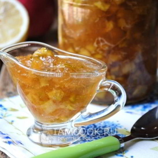 Рецепт варенья из кабачков с яблоками