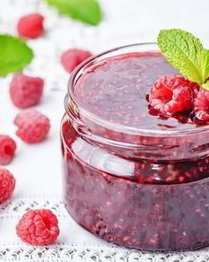 Варенье из малины с мятой