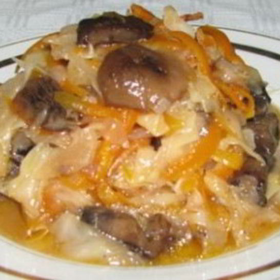 Рецепт вкусной капусты с грибами на зиму