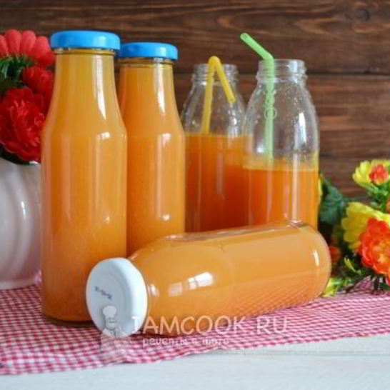 Рецепт яблочно-морковного сок на зиму через соковыжималку