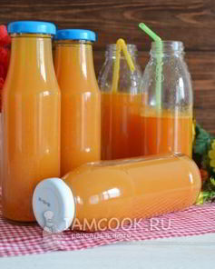 Яблочно-морковный сок на зиму через соковыжималку