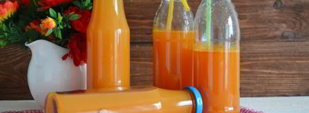 яблочно-морковный сок на зиму через соковыжималку. Шаг 8