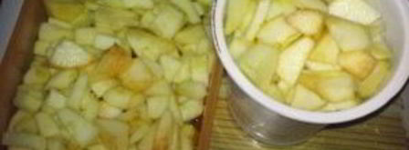 замороженные яблоки на зиму. Шаг 3