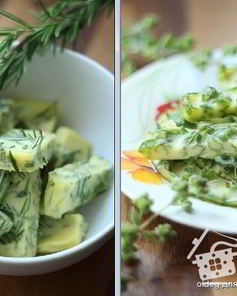 Заморозка розмарина в масле