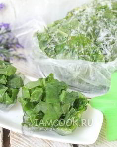 Заморозка щавеля на зиму