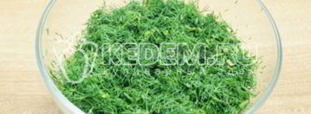 заморозка укропа на зиму. Шаг 2