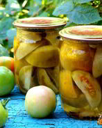 Зеленые помидоры на зиму