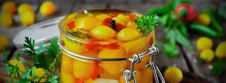 желтые помидоры на зиму. Шаг 8