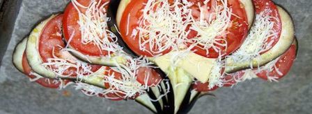 блюдо павлиний хвост из баклажанов. Шаг 9