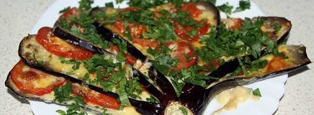 блюдо павлиний хвост из баклажанов. Шаг 10